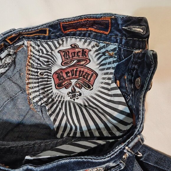 ROCK REVIVAL Tali Bootcut Jeans Size 24 - Picture 10 of 13